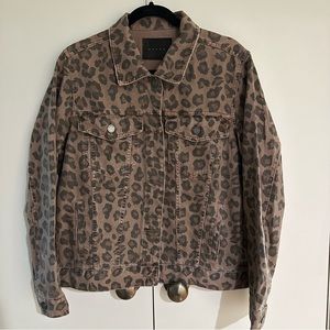 BLANK NYC Animal Print Denim Jacket